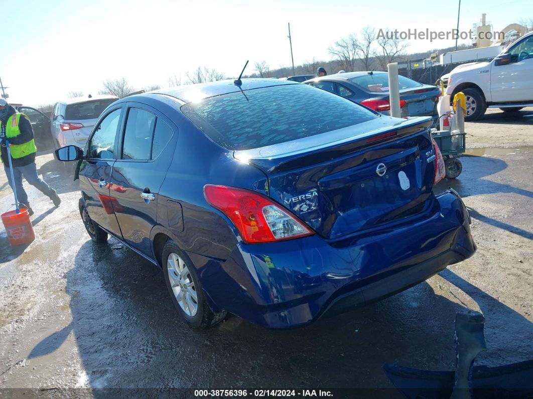 2018 Nissan Versa 1.6 Sv Blue vin: 3N1CN7AP3JL883182