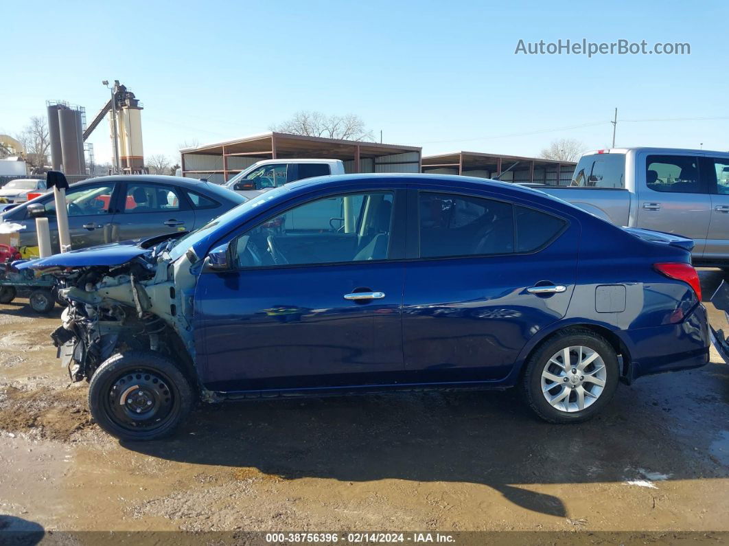 2018 Nissan Versa 1.6 Sv Blue vin: 3N1CN7AP3JL883182