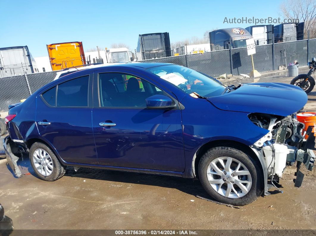 2018 Nissan Versa 1.6 Sv Blue vin: 3N1CN7AP3JL883182