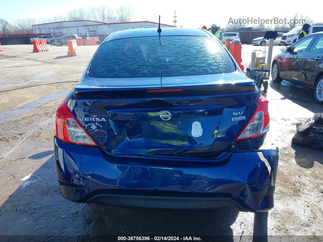 2018 Nissan Versa 1.6 Sv Blue vin: 3N1CN7AP3JL883182