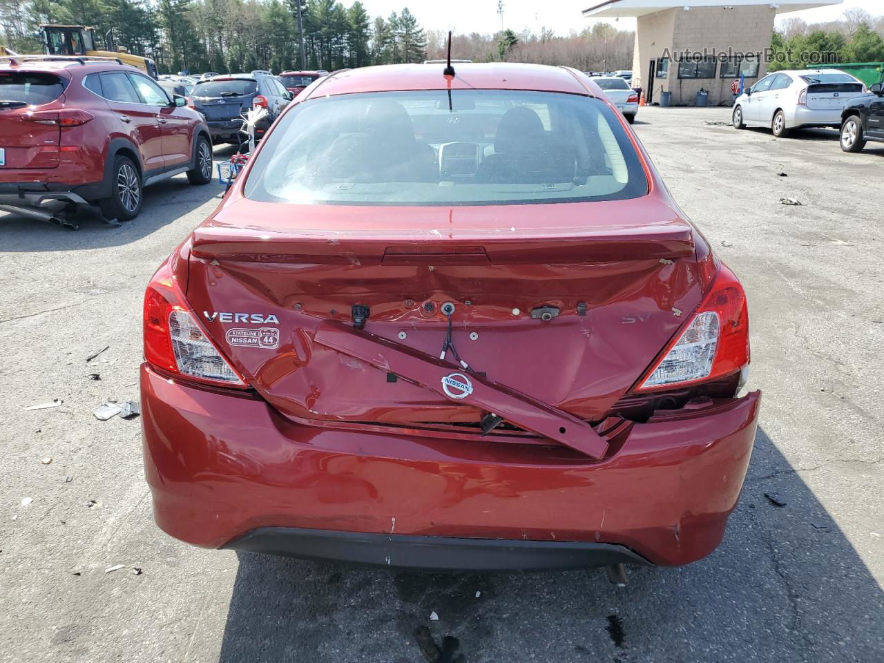 2018 Nissan Versa S Red vin: 3N1CN7AP3JL886728