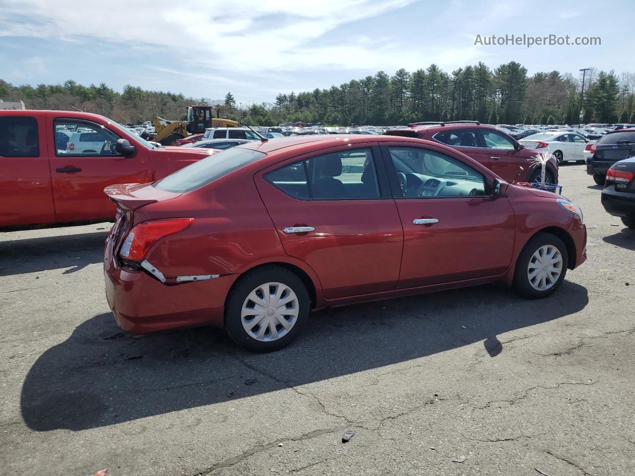 2018 Nissan Versa S Red vin: 3N1CN7AP3JL886728