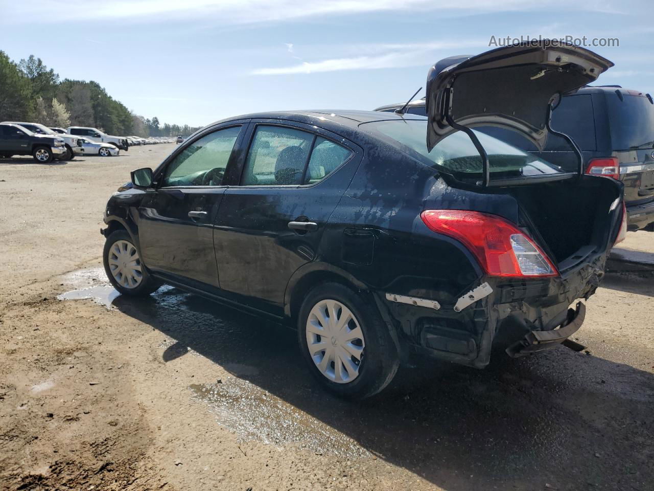 2018 Nissan Versa S Black vin: 3N1CN7AP3JL888558