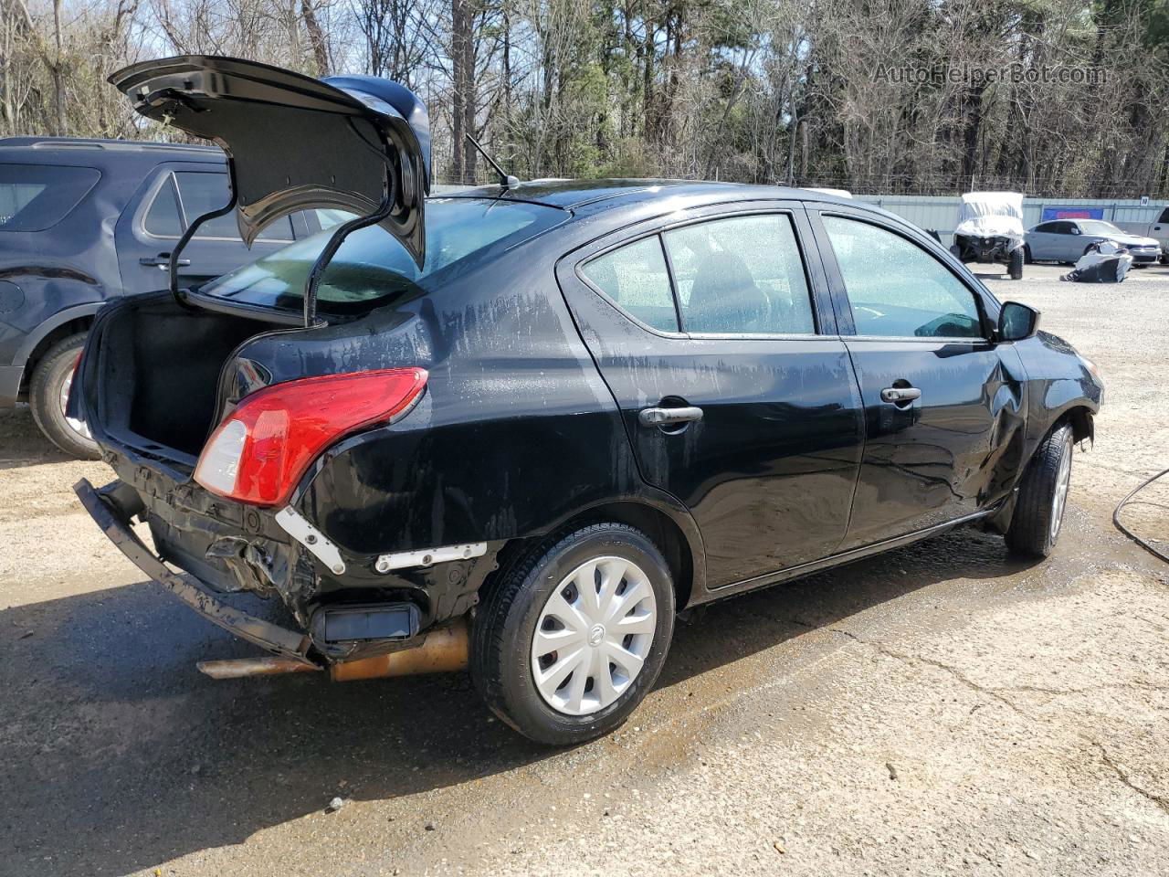 2018 Nissan Versa S Black vin: 3N1CN7AP3JL888558