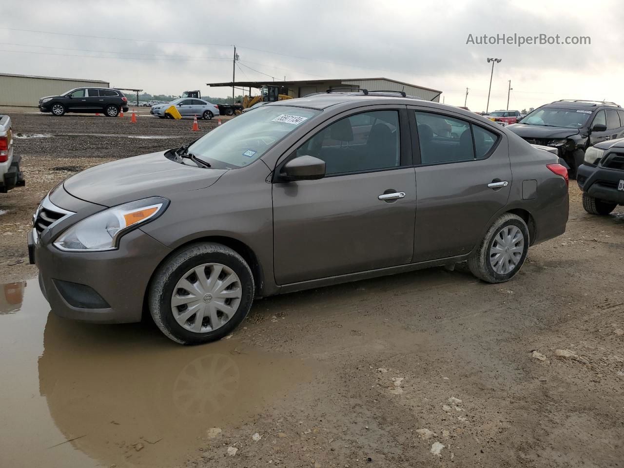 2016 Nissan Versa S Серый vin: 3N1CN7AP4GL821086