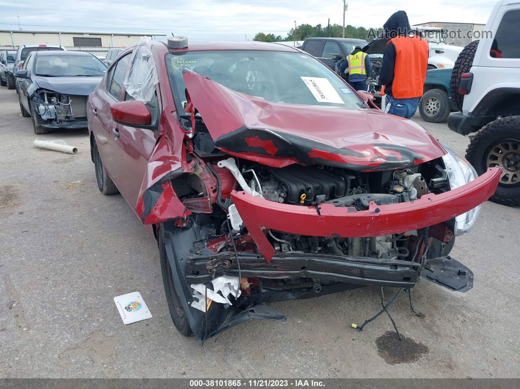 2016 Nissan Versa 1.6 S+ Burgundy vin: 3N1CN7AP4GL856100