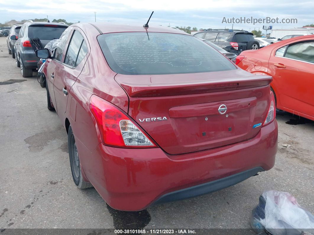 2016 Nissan Versa 1.6 S+ Burgundy vin: 3N1CN7AP4GL856100