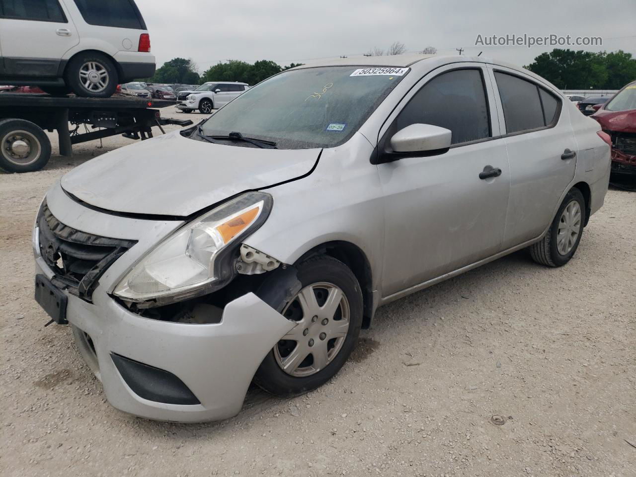 2016 Nissan Versa S Silver vin: 3N1CN7AP4GL863211