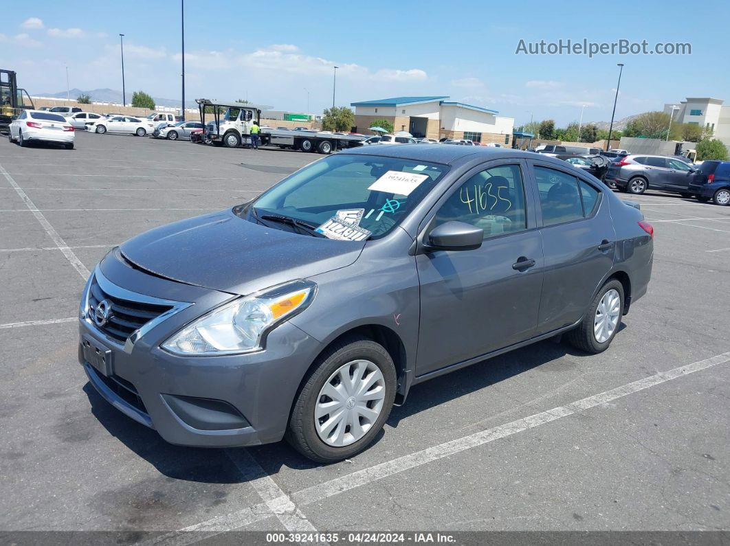 2016 Nissan Versa 1.6 S+ Gray vin: 3N1CN7AP4GL885192