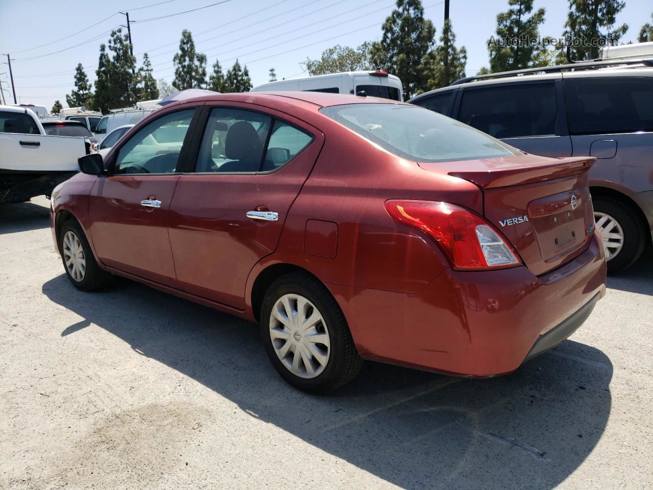 2016 Nissan Versa S Burgundy vin: 3N1CN7AP4GL888321