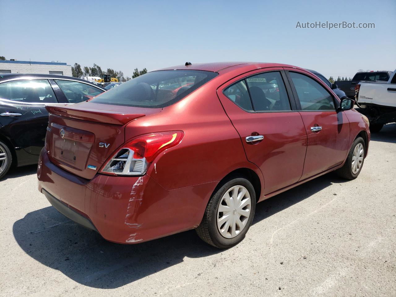 2016 Nissan Versa S Burgundy vin: 3N1CN7AP4GL888321