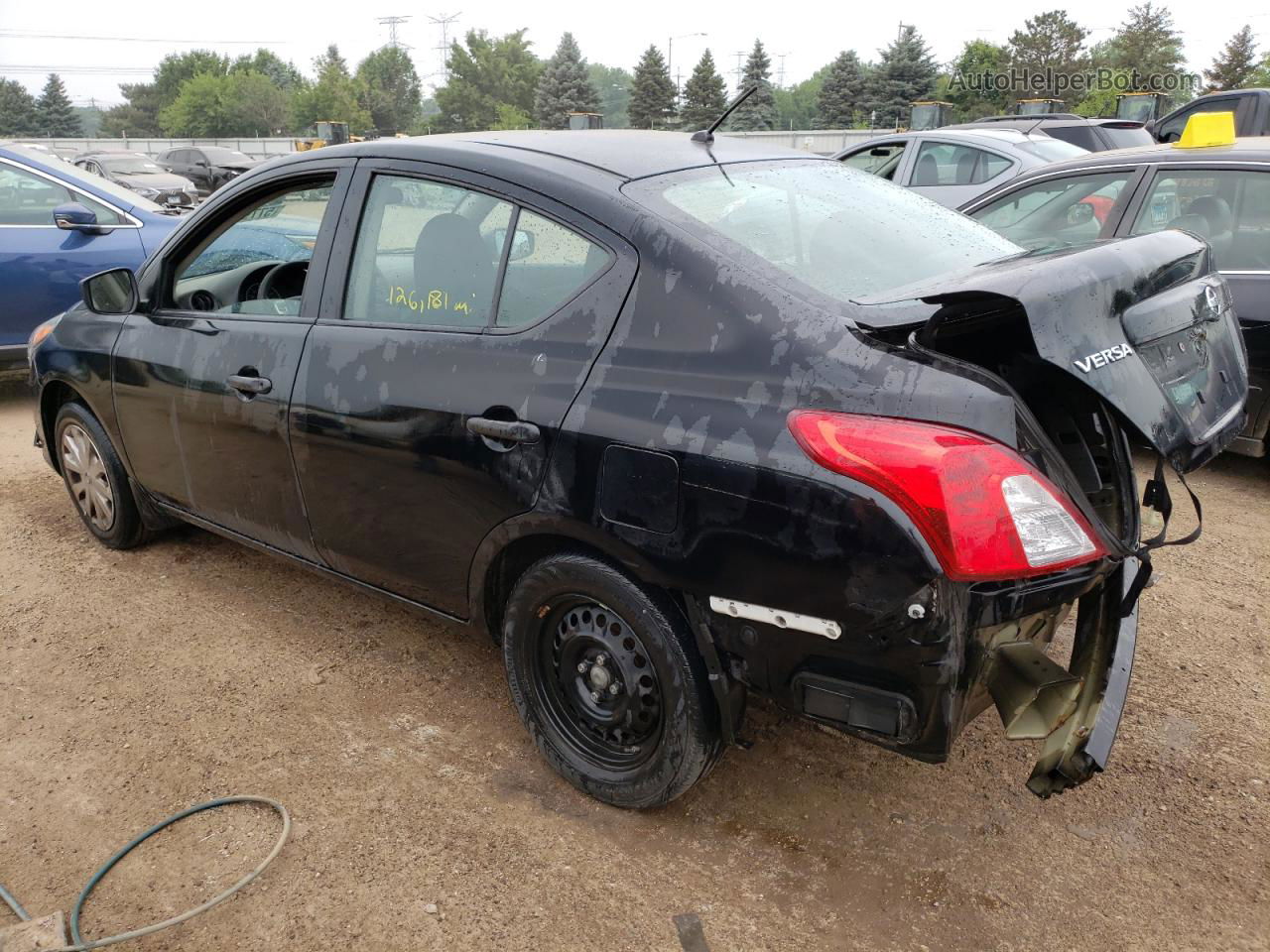 2016 Nissan Versa S Black vin: 3N1CN7AP4GL909832