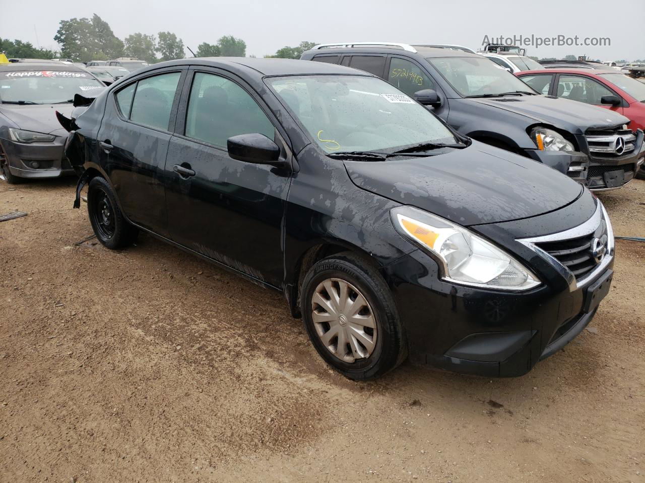 2016 Nissan Versa S Черный vin: 3N1CN7AP4GL909832