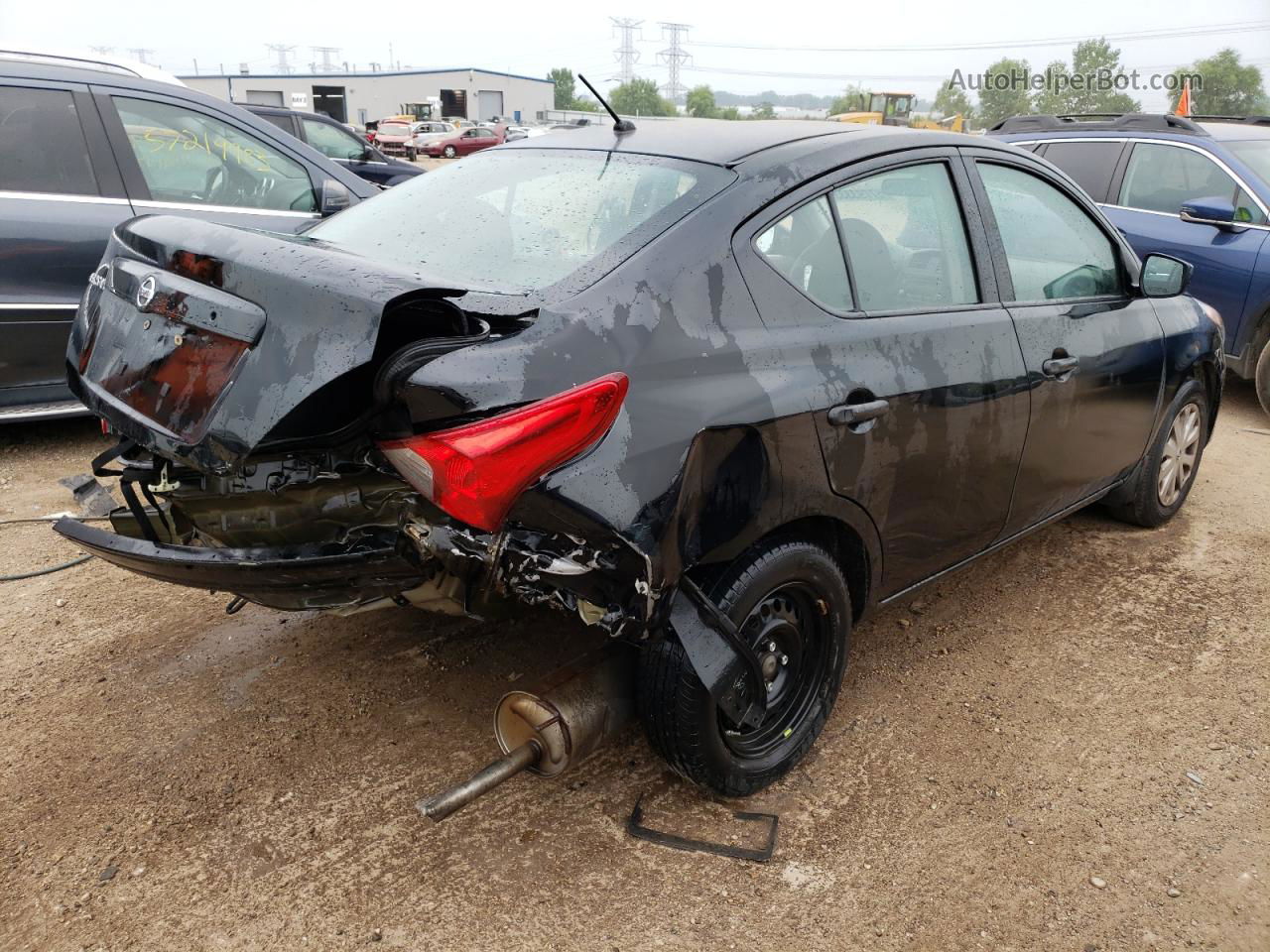 2016 Nissan Versa S Черный vin: 3N1CN7AP4GL909832