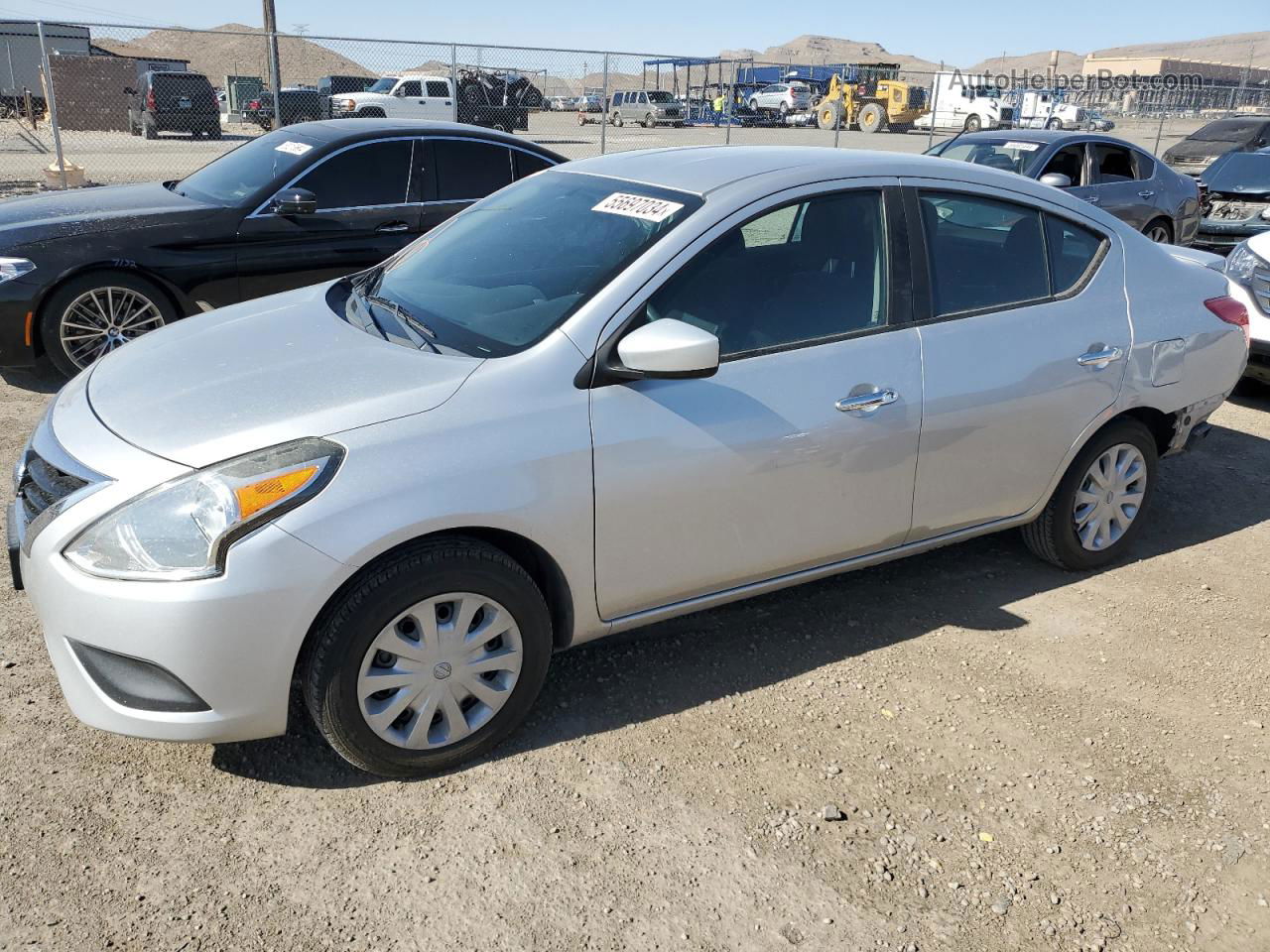 2018 Nissan Versa S Silver vin: 3N1CN7AP4JK441517