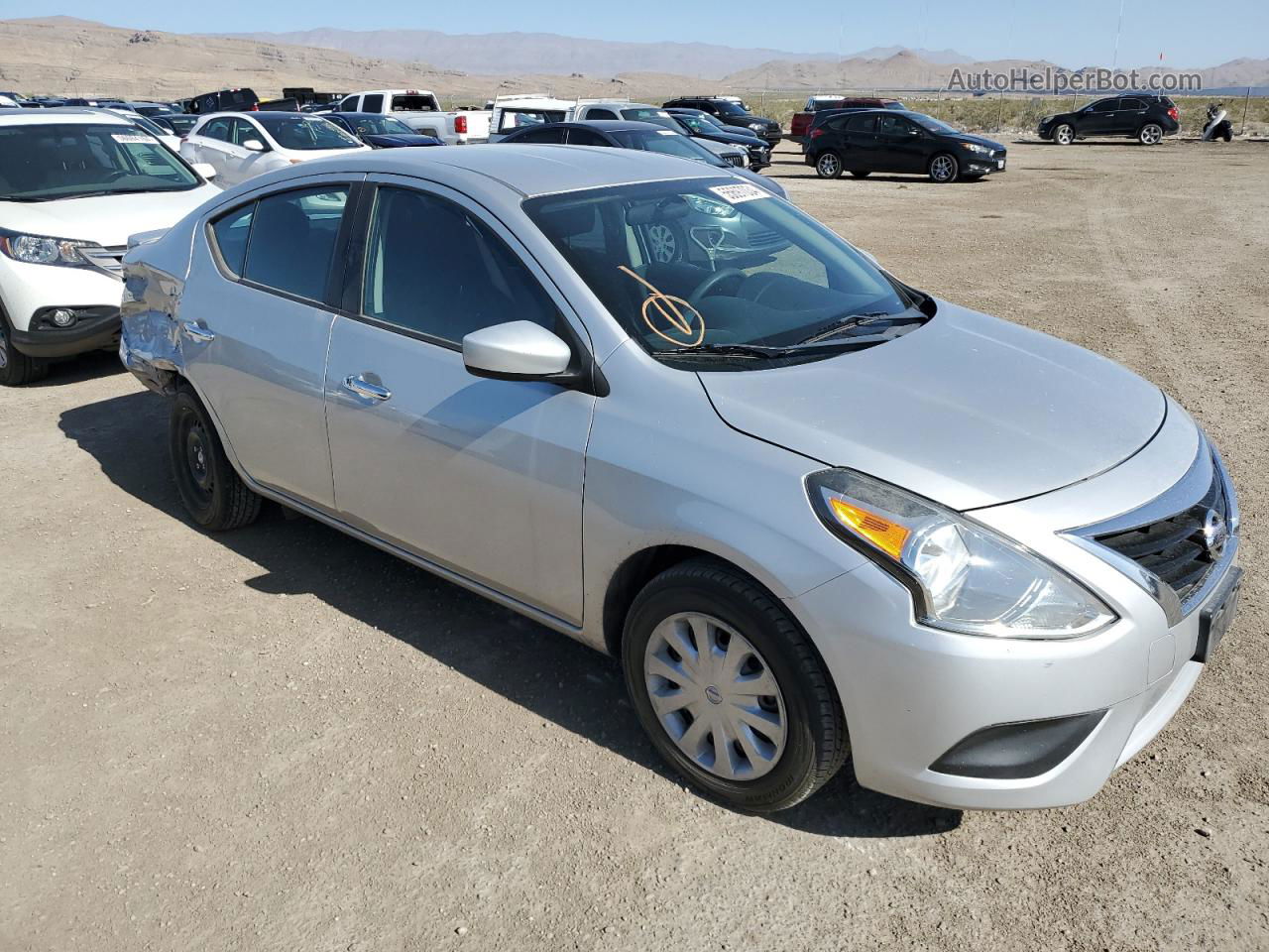 2018 Nissan Versa S Silver vin: 3N1CN7AP4JK441517