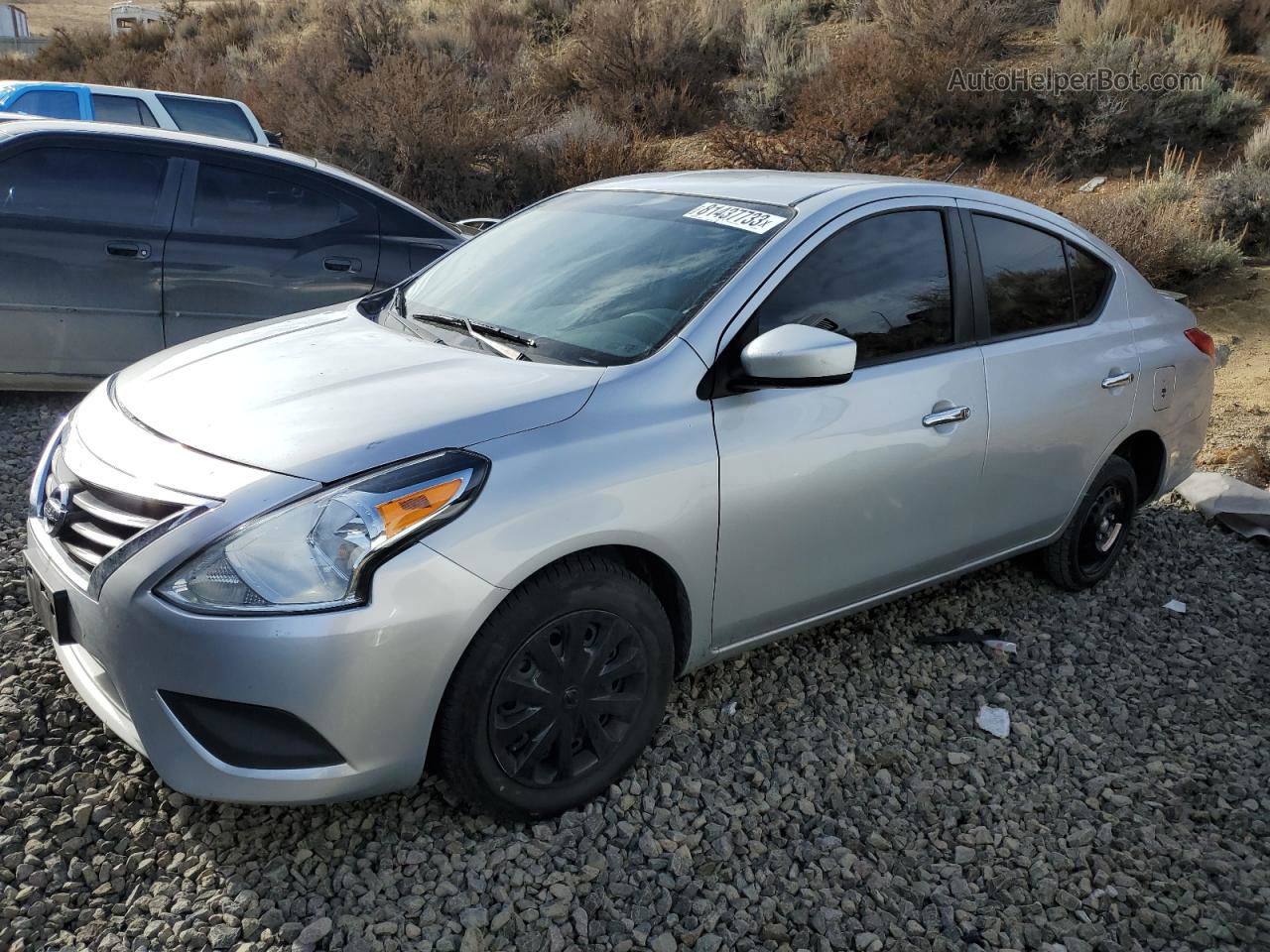 2018 Nissan Versa S Silver vin: 3N1CN7AP4JK441551