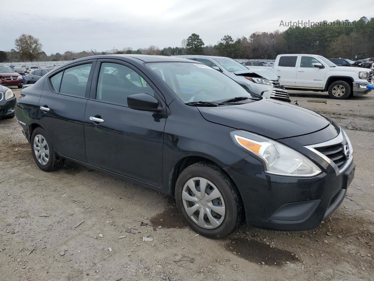 2018 Nissan Versa S Black vin: 3N1CN7AP4JL801718