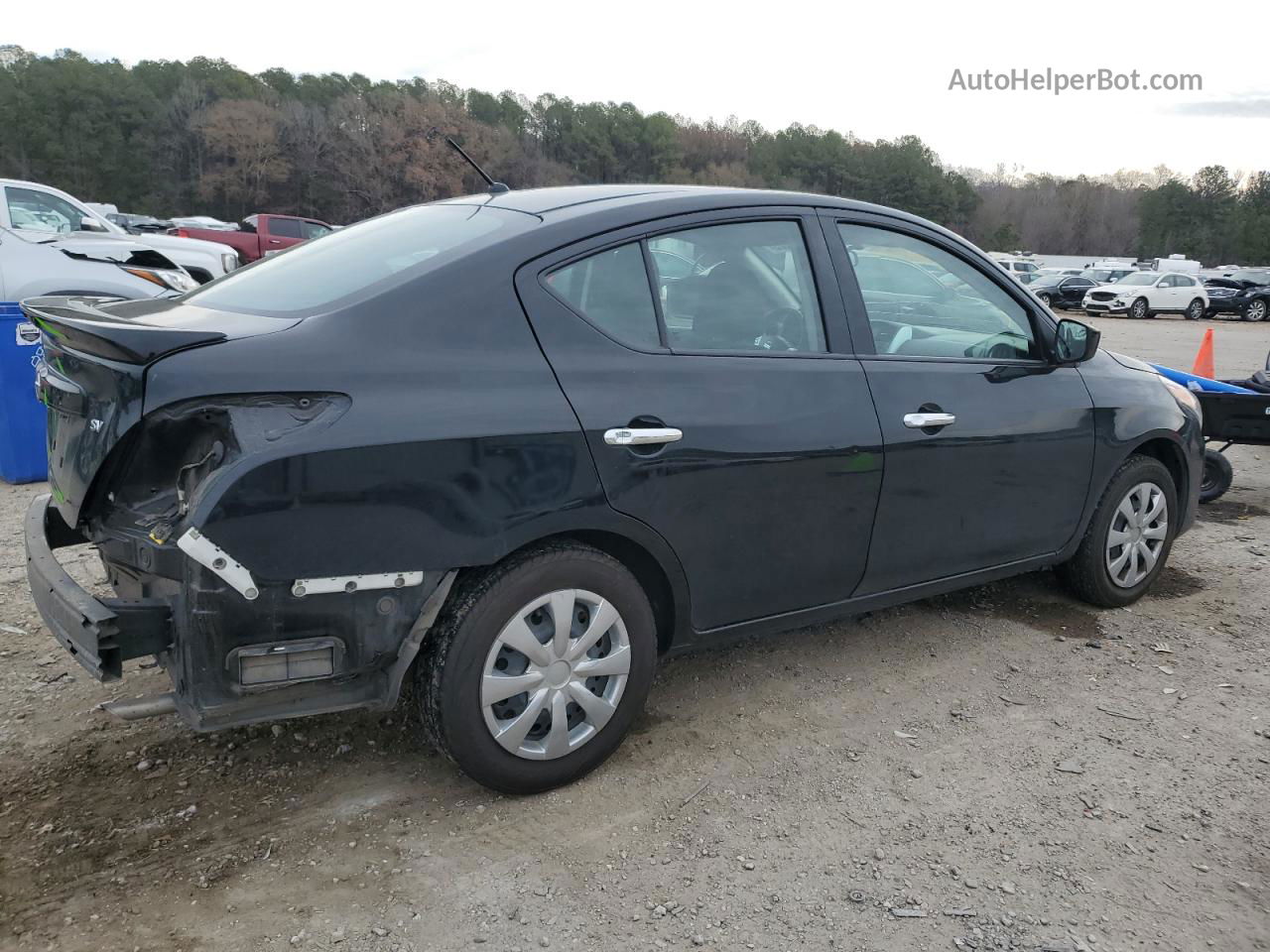 2018 Nissan Versa S Black vin: 3N1CN7AP4JL801718