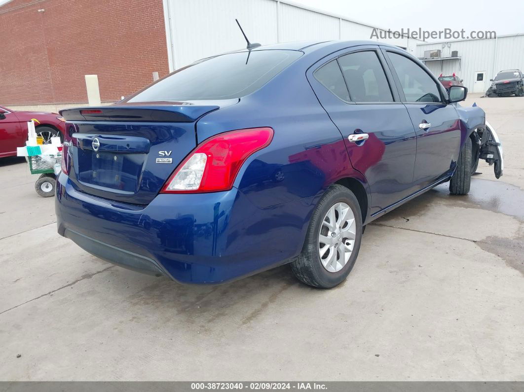 2018 Nissan Versa 1.6 Sv Blue vin: 3N1CN7AP4JL823475