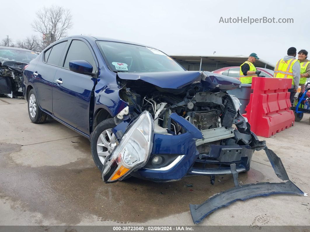 2018 Nissan Versa 1.6 Sv Blue vin: 3N1CN7AP4JL823475