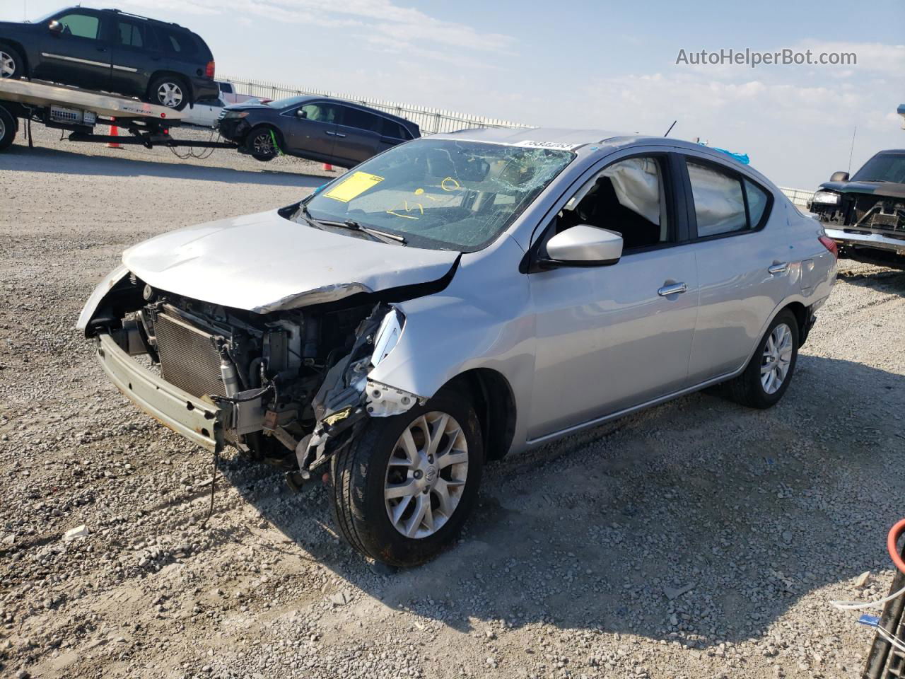 2018 Nissan Versa S Silver vin: 3N1CN7AP4JL834251