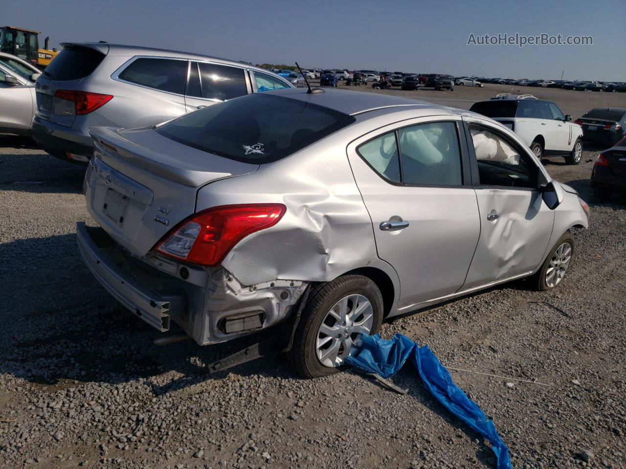 2018 Nissan Versa S Silver vin: 3N1CN7AP4JL834251