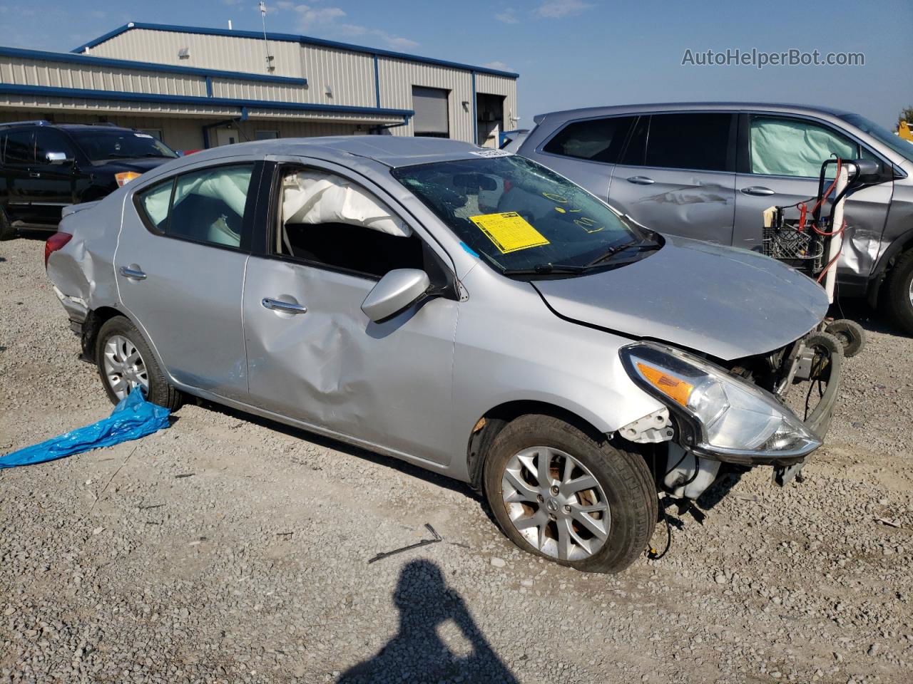 2018 Nissan Versa S Silver vin: 3N1CN7AP4JL834251