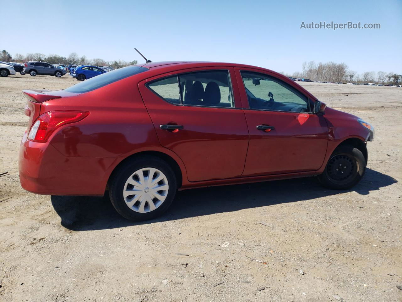 2018 Nissan Versa S Red vin: 3N1CN7AP4JL838946