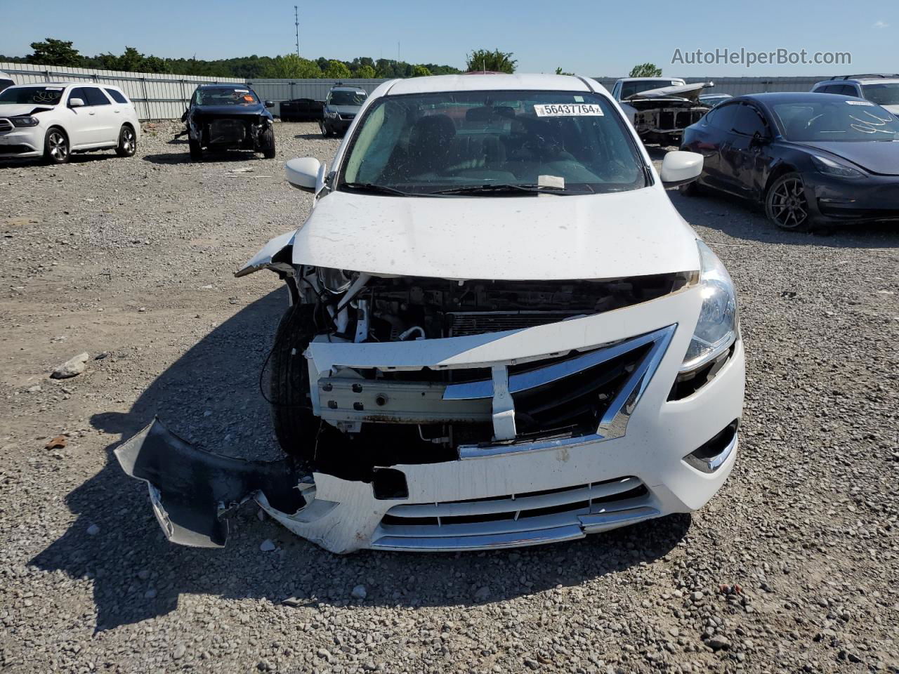 2018 Nissan Versa S White vin: 3N1CN7AP4JL868044