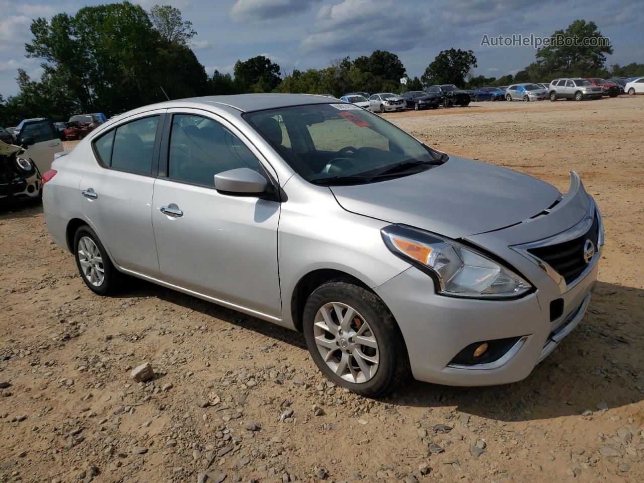 2018 Nissan Versa S Silver vin: 3N1CN7AP4JL870697