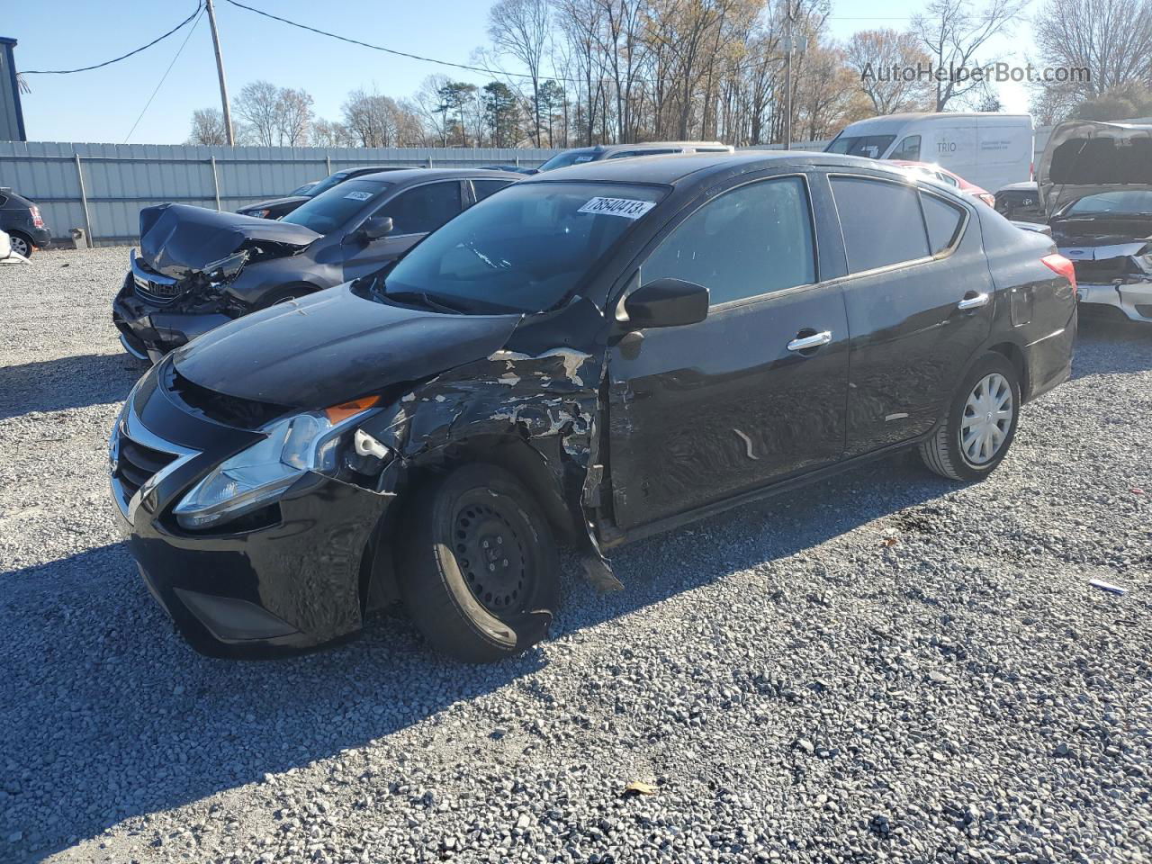 2018 Nissan Versa S Black vin: 3N1CN7AP4JL880873