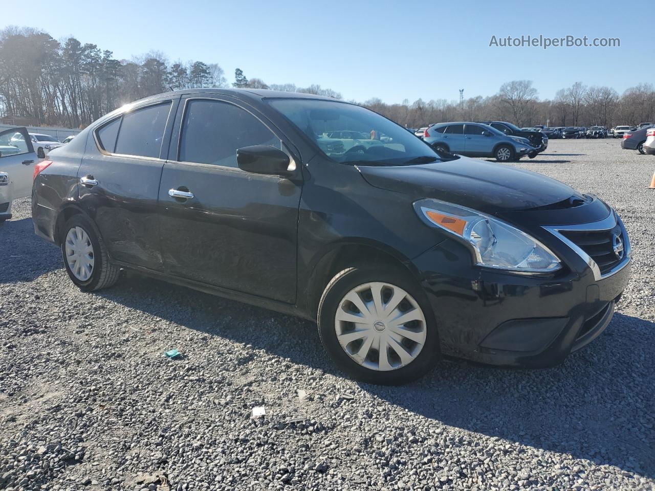 2018 Nissan Versa S Black vin: 3N1CN7AP4JL880873