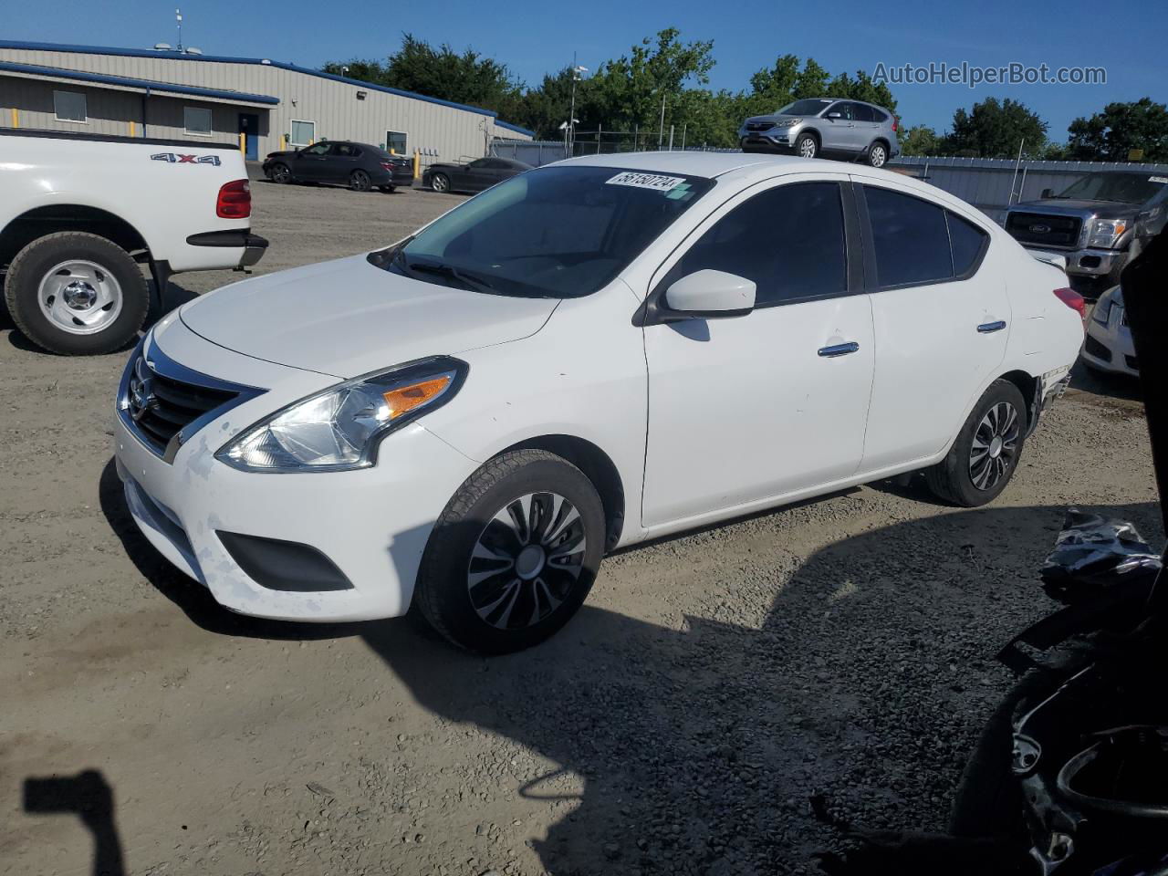 2016 Nissan Versa S White vin: 3N1CN7AP5GL868725