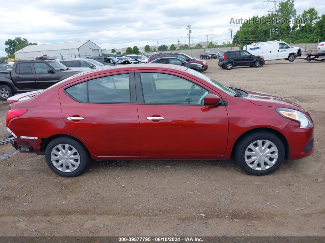 2018 Nissan Versa 1.6 Sv Red vin: 3N1CN7AP5JK443034