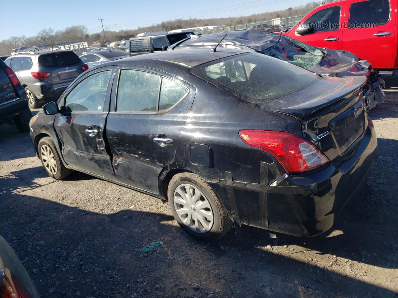 2018 Nissan Versa S Black vin: 3N1CN7AP5JL808077