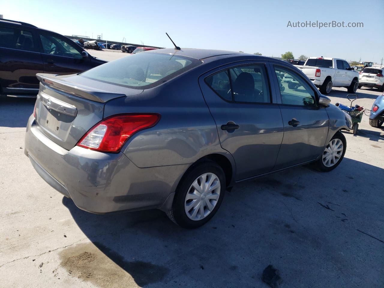 2018 Nissan Versa S Gray vin: 3N1CN7AP5JL810444