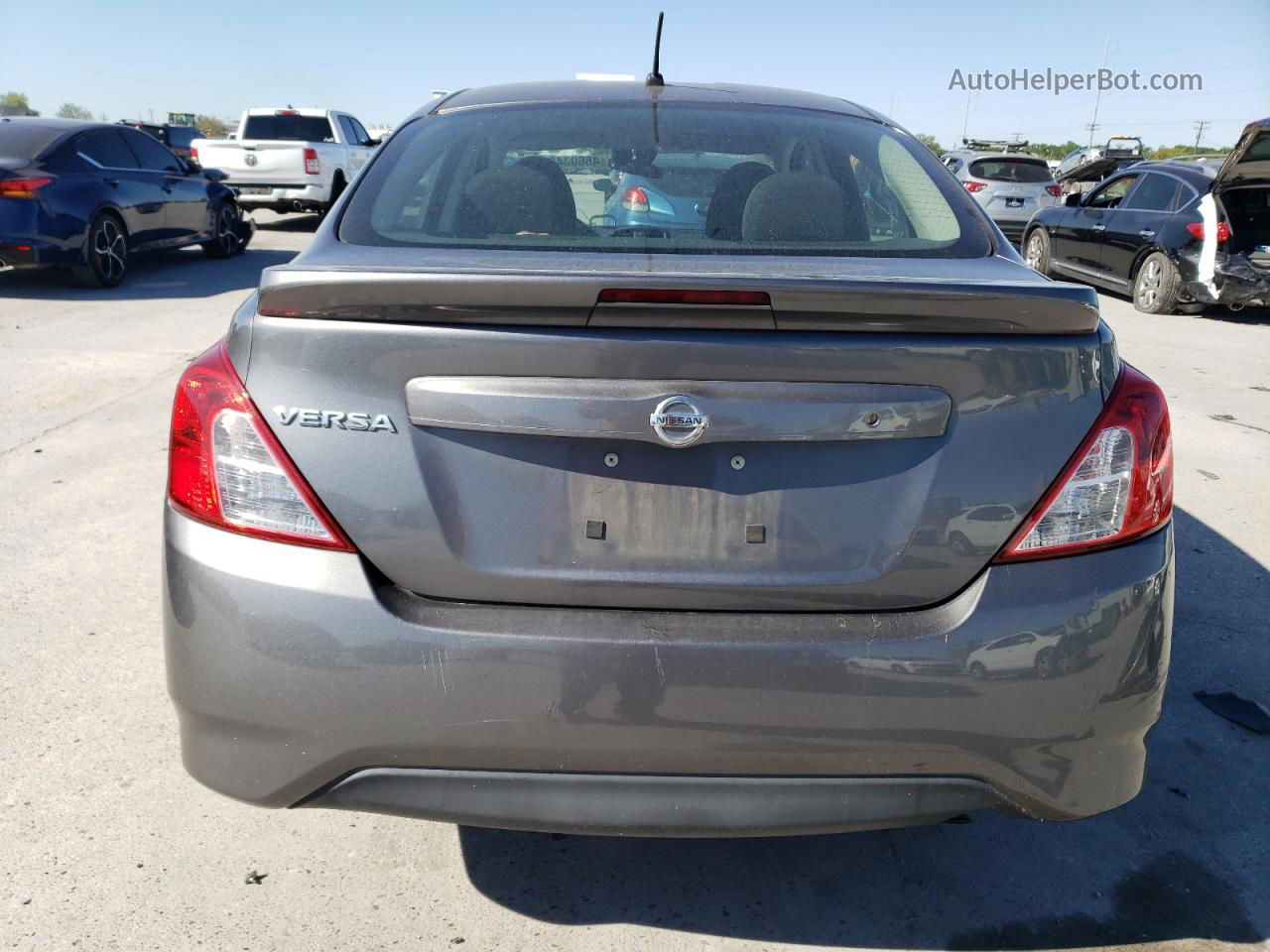 2018 Nissan Versa S Gray vin: 3N1CN7AP5JL810444