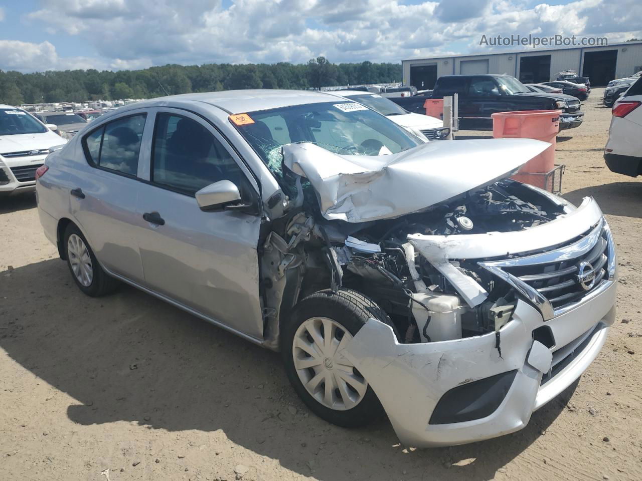 2018 Nissan Versa S Silver vin: 3N1CN7AP5JL823923