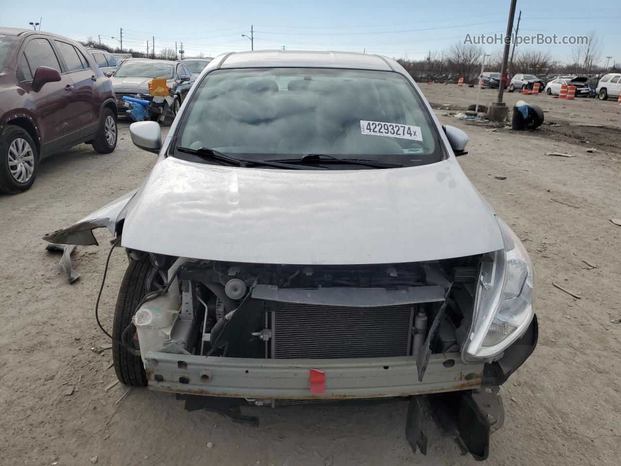 2018 Nissan Versa S Gray vin: 3N1CN7AP5JL836414