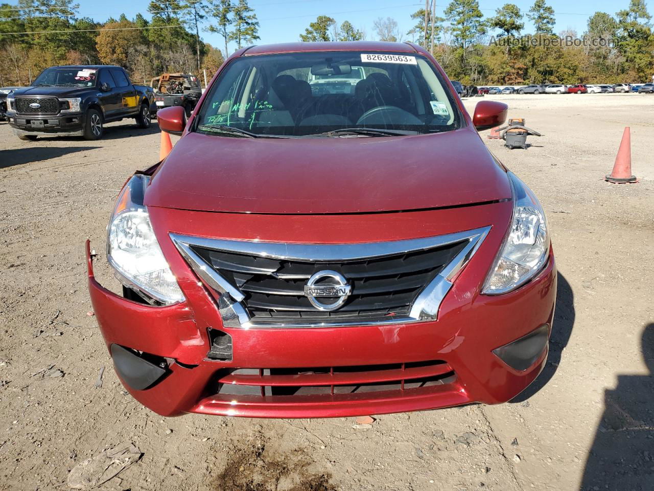 2018 Nissan Versa S Red vin: 3N1CN7AP5JL840267