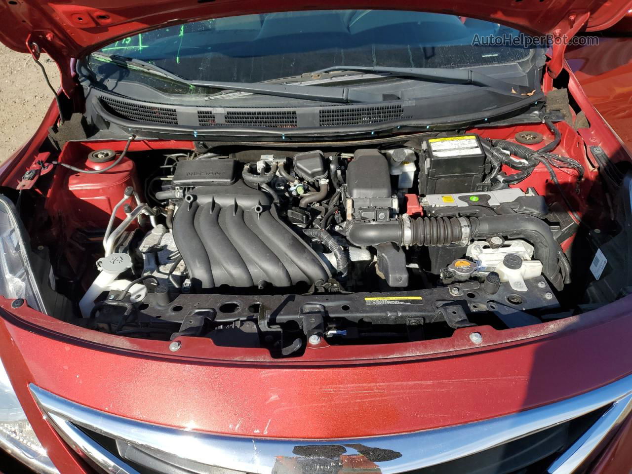 2018 Nissan Versa S Red vin: 3N1CN7AP5JL840267