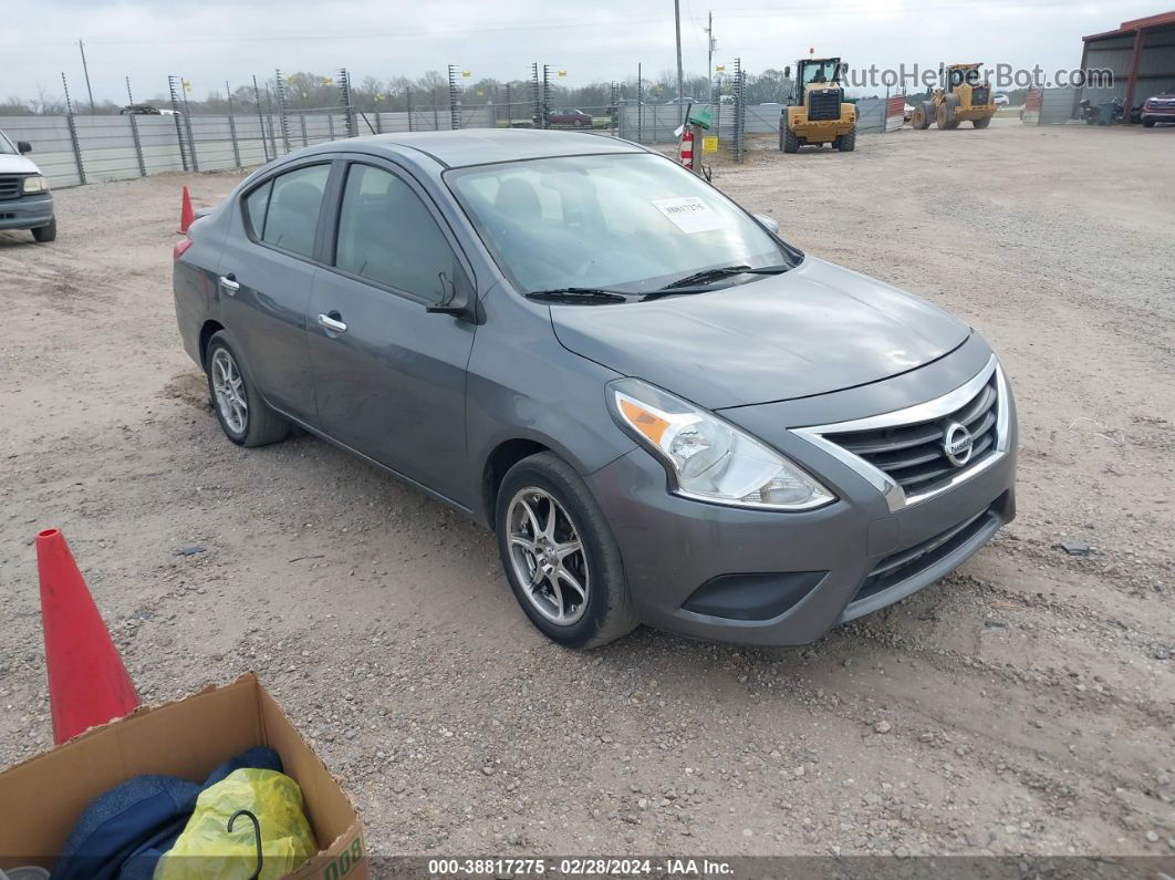 2018 Nissan Versa 1.6 Sv Gray vin: 3N1CN7AP5JL841273