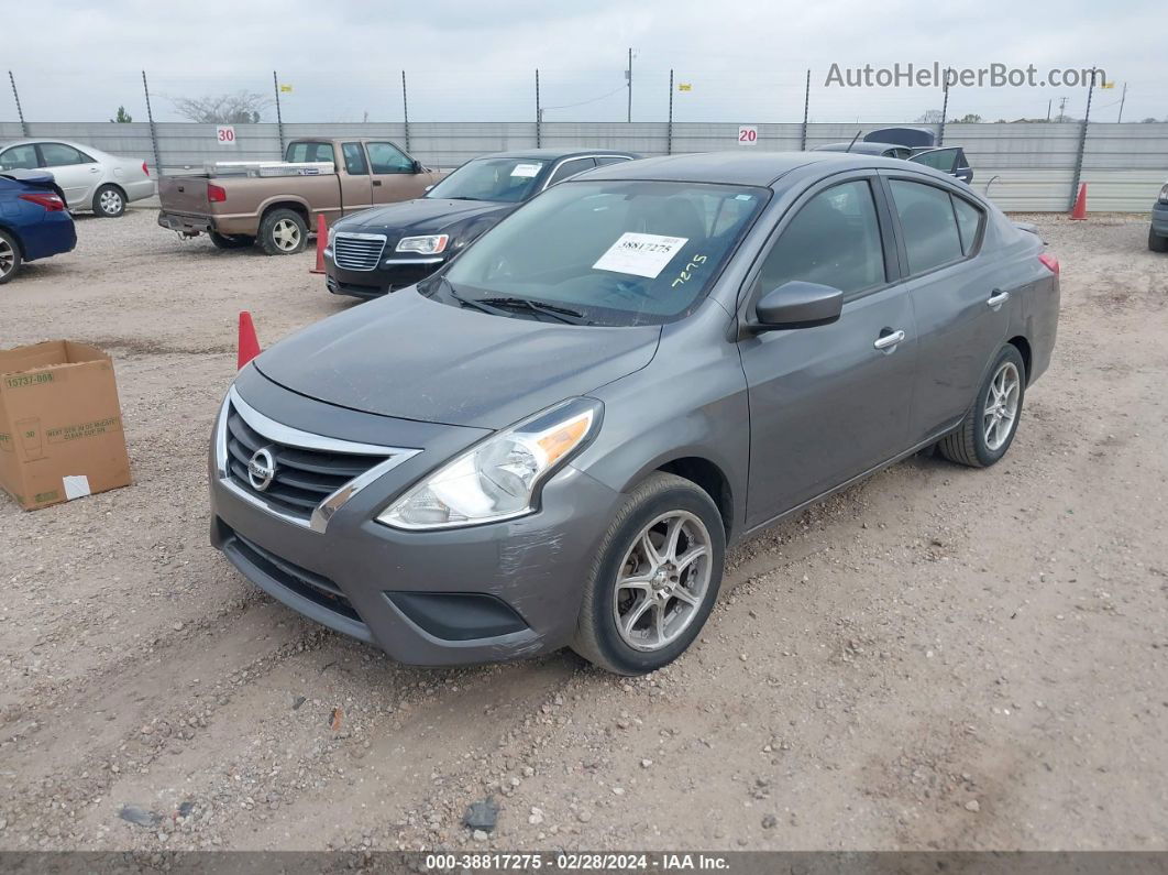 2018 Nissan Versa 1.6 Sv Gray vin: 3N1CN7AP5JL841273