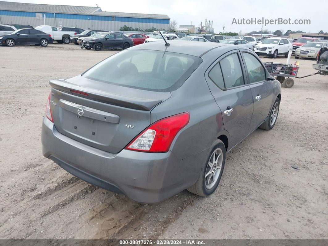 2018 Nissan Versa 1.6 Sv Gray vin: 3N1CN7AP5JL841273