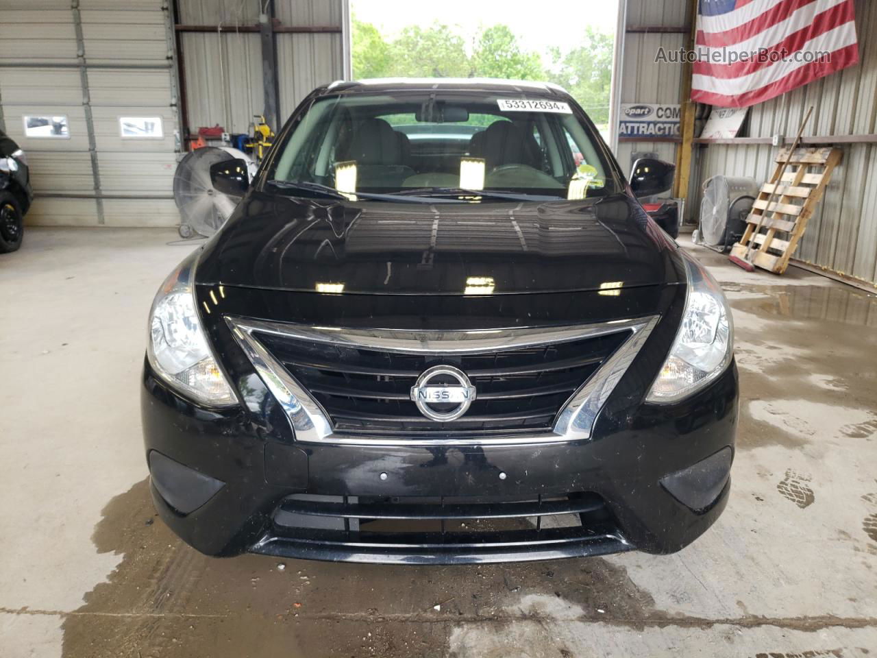 2018 Nissan Versa S Black vin: 3N1CN7AP5JL856677