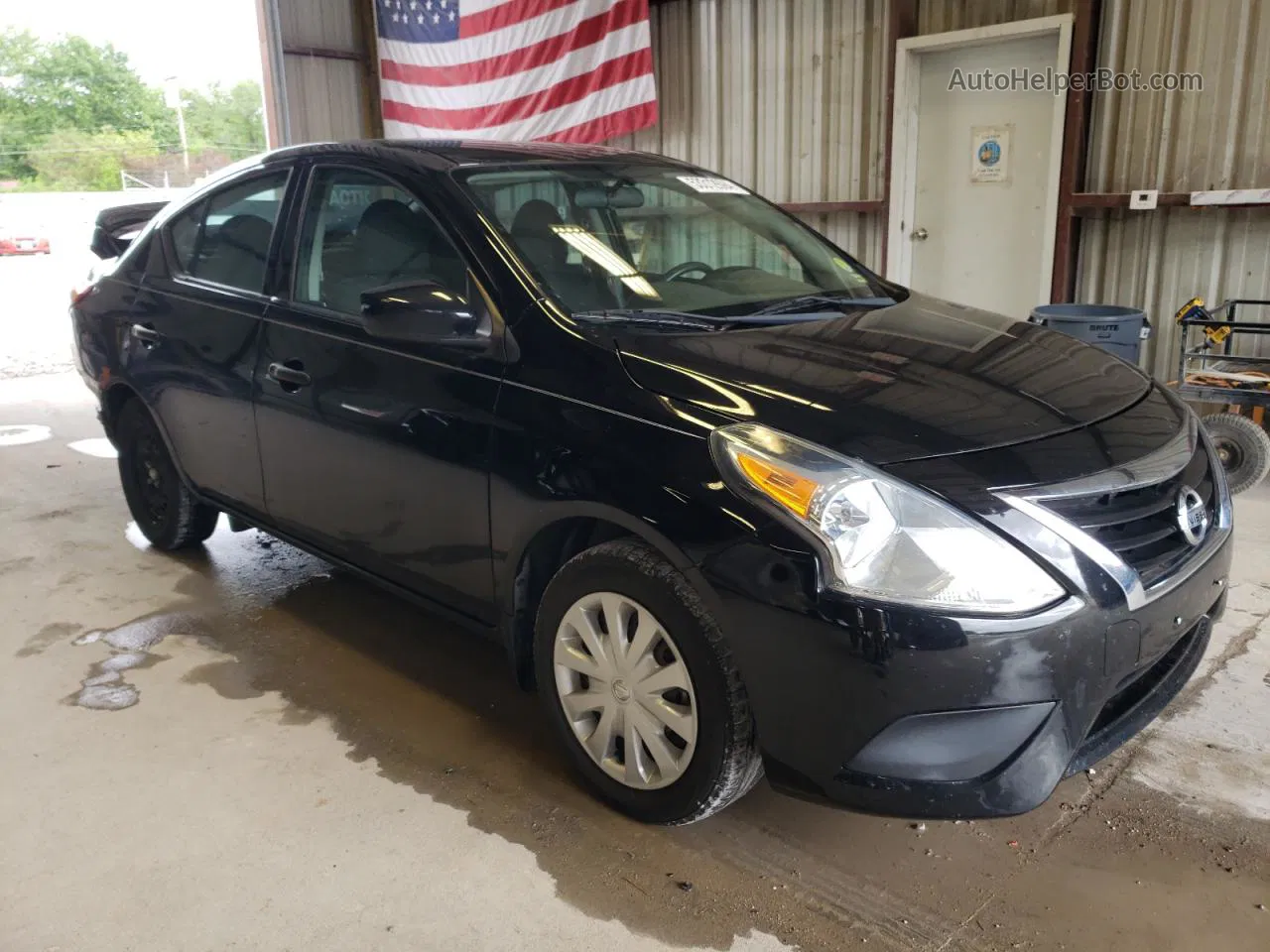 2018 Nissan Versa S Black vin: 3N1CN7AP5JL856677