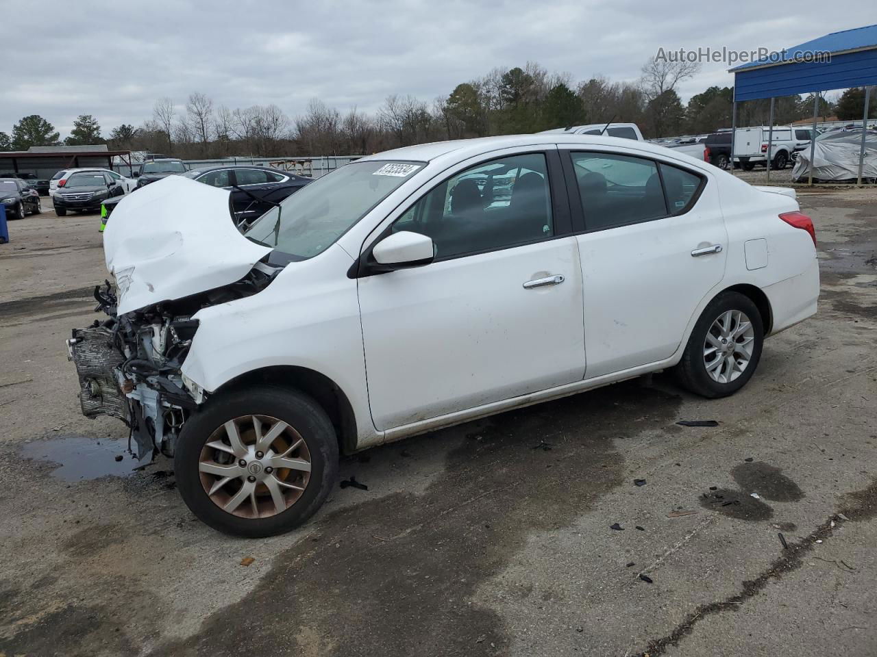 2018 Nissan Versa S White vin: 3N1CN7AP5JL864567