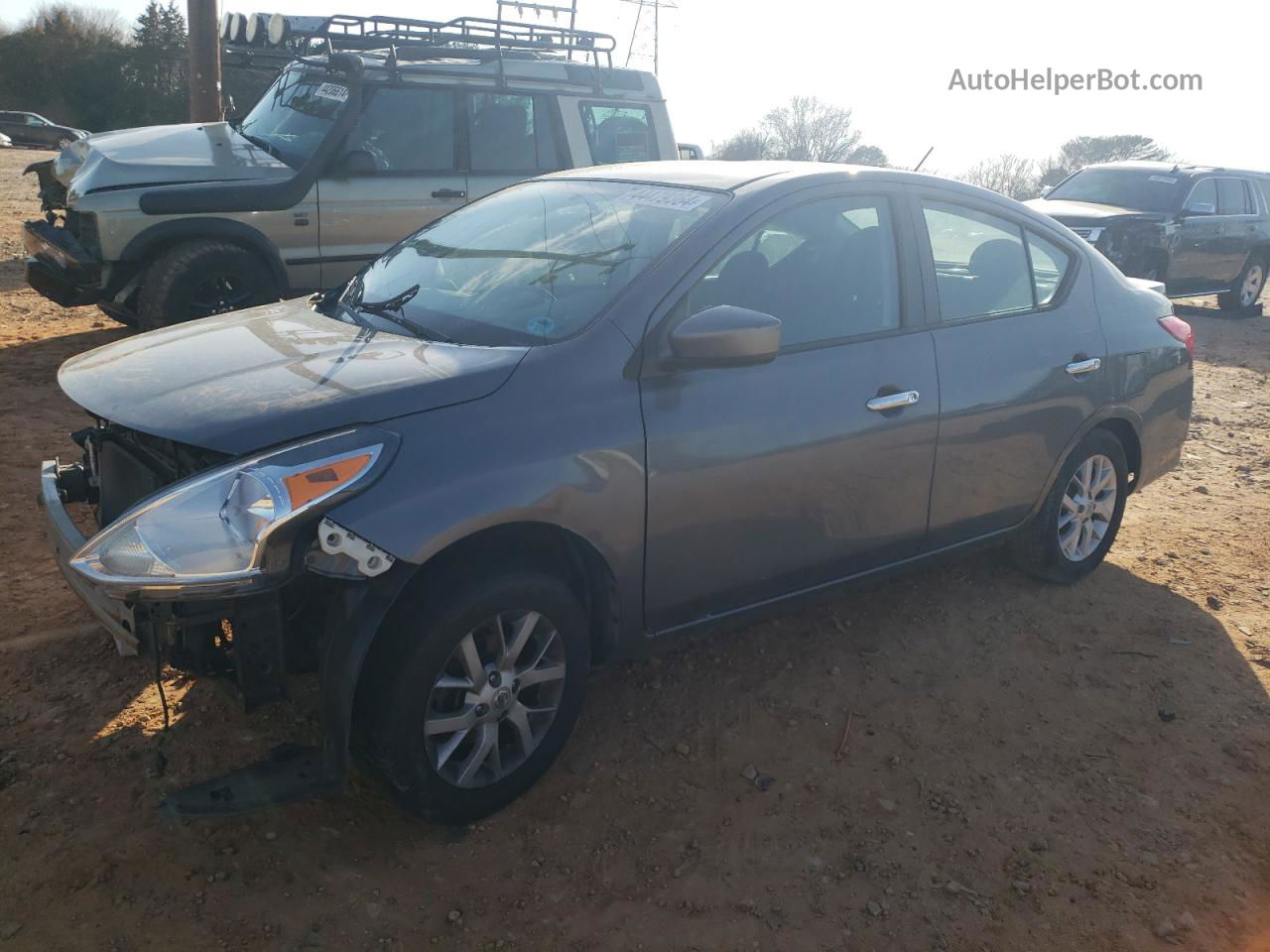 2018 Nissan Versa S Gray vin: 3N1CN7AP5JL871986