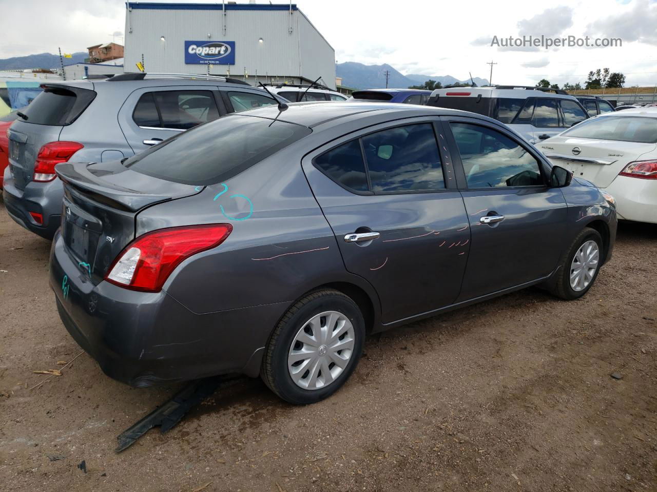 2018 Nissan Versa S Gray vin: 3N1CN7AP5JL884060